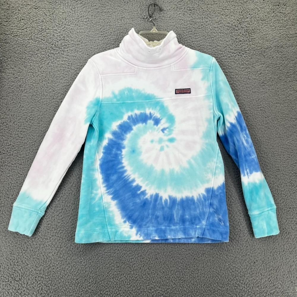 Vineyard Vines Tie Dye Funnel Neck Shep Shirt Sweater Women‎ XXS Pullover